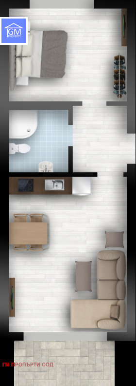 Продается  1 спальня область Варна , Бяла , 56 кв.м | 39552609 - изображение [2]