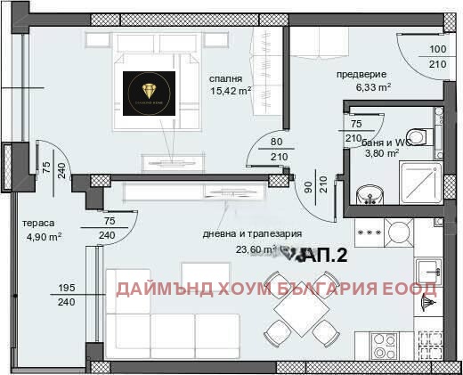 Продава 2-СТАЕН, гр. Пловдив, Център, снимка 2 - Aпартаменти - 47339975