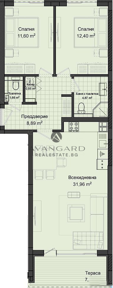 Продава 3-СТАЕН, гр. Пловдив, Кършияка, снимка 3 - Апартаменти - 53451343