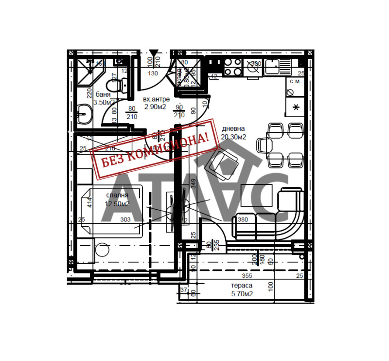 Продава 2-СТАЕН, гр. Пловдив, Беломорски, снимка 2 - Aпартаменти - 48676454