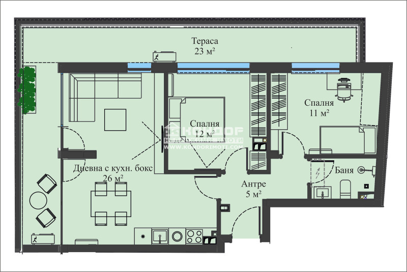 Продава  3-стаен град Пловдив , Христо Смирненски , 112 кв.м | 25548789 - изображение [2]