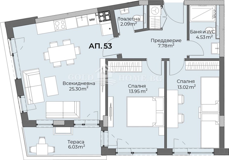 Продава 3-СТАЕН, гр. Пловдив, Христо Смирненски, снимка 3 - Aпартаменти - 48975558