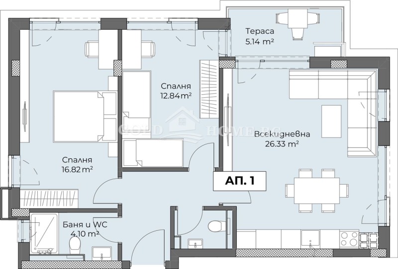 Продава 3-СТАЕН, гр. Пловдив, Христо Смирненски, снимка 2 - Aпартаменти - 48975558