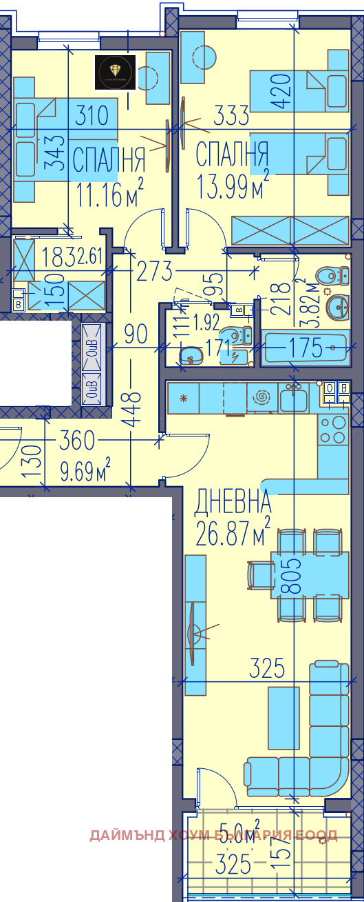 À venda  2 quartos Plovdiv , Trakiia , 108 m² | 18695384 - imagem [2]