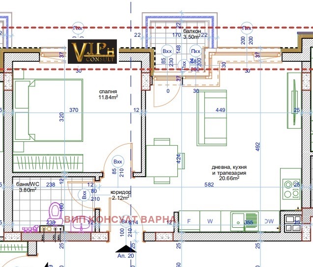 Til salgs  1 soverom Varna , Kajsieva gradina , 61 kvm | 22467471