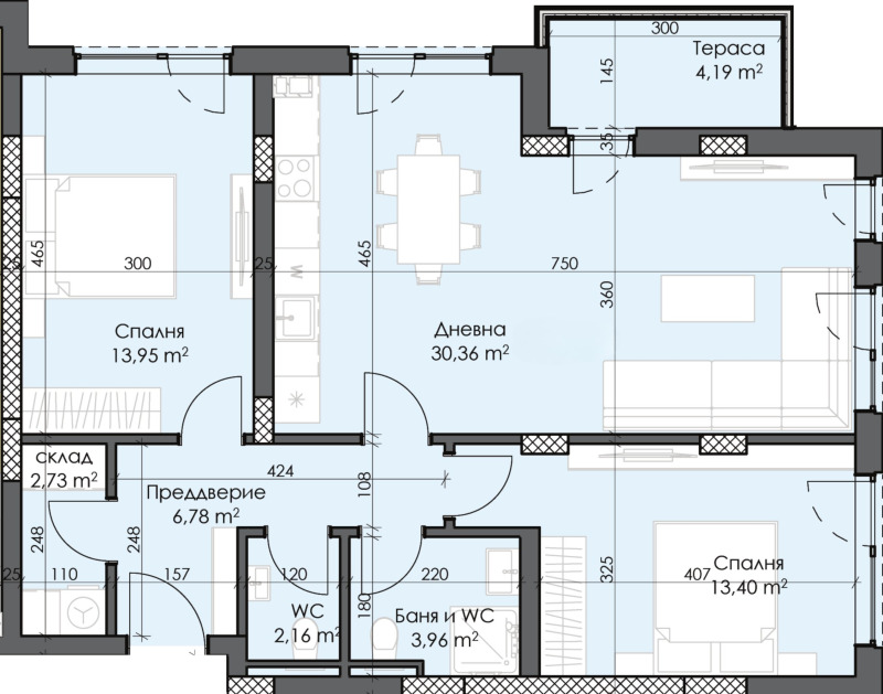 Продава  3-стаен град Пловдив , Тракия , 111 кв.м | 34660587 - изображение [2]
