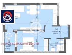 Продава 2-стаен град Пловдив Кършияка - [1] 