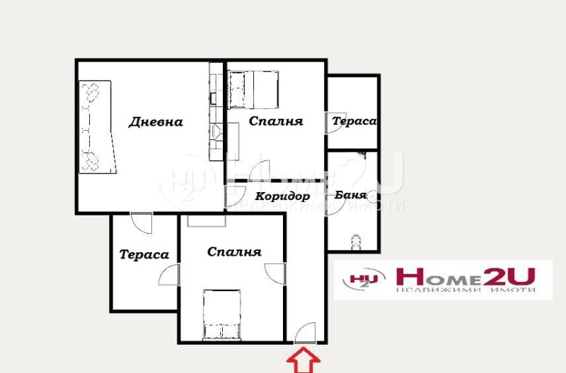 Продава 3-СТАЕН, гр. Пловдив, Кючук Париж, снимка 3 - Aпартаменти - 48377593