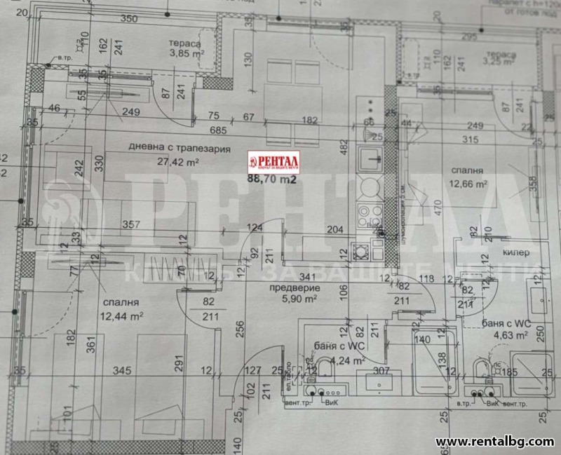 Продава  3-стаен, град Пловдив, Тракия •  144 000 EUR • ID 51538339 — holmes.bg - [1] 