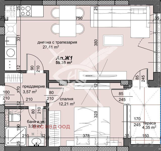 Продава  2-стаен град Пловдив , Тракия , 73 кв.м | 89590540