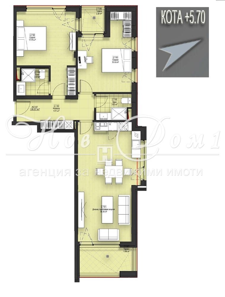 Продава  3-стаен град София , с. Лозен , 123 кв.м | 56849907 - изображение [14]