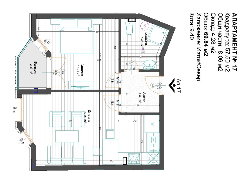 Продава 2-СТАЕН, с. Войводиново, област Пловдив, снимка 1 - Aпартаменти - 48277334