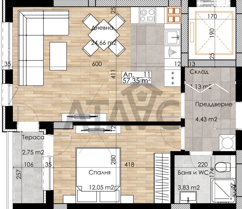 À vendre  1 chambre Plovdiv , Ostromila , 81 m² | 89958416 - image [7]