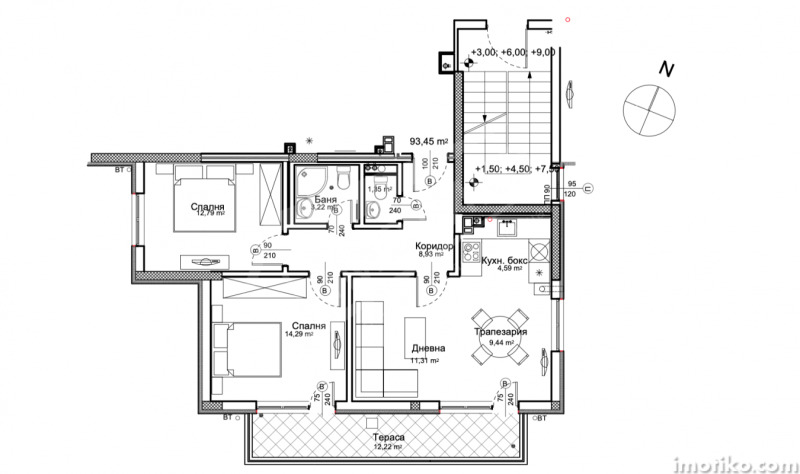 Продаја  2 спаваће собе Софија , Овча купел , 106 м2 | 97234823 - слика [5]