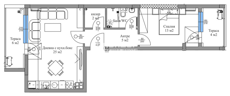 Zu verkaufen  1 Schlafzimmer Plowdiw , Wastanitscheski , 82 qm | 58192590 - Bild [2]