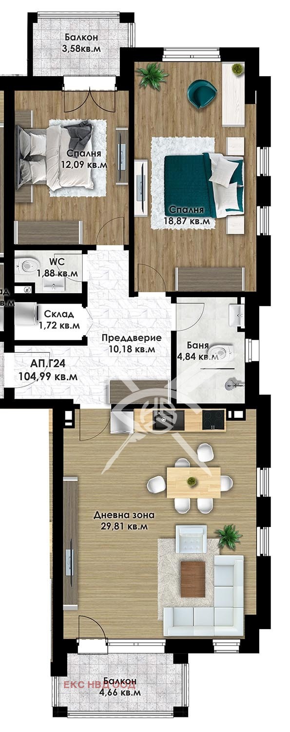 De vânzare  2 dormitoare Plovdiv , Ostromila , 120 mp | 92168264