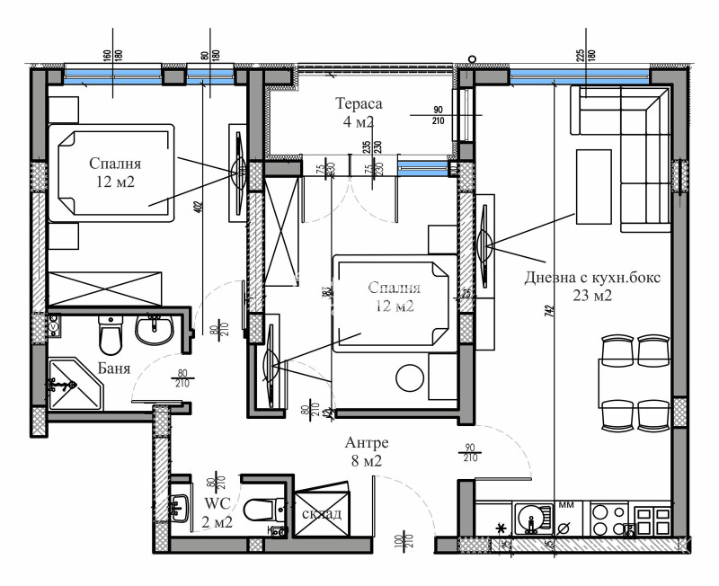 Продава 3-СТАЕН, гр. Пловдив, Христо Смирненски, снимка 4 - Апартаменти - 52574749