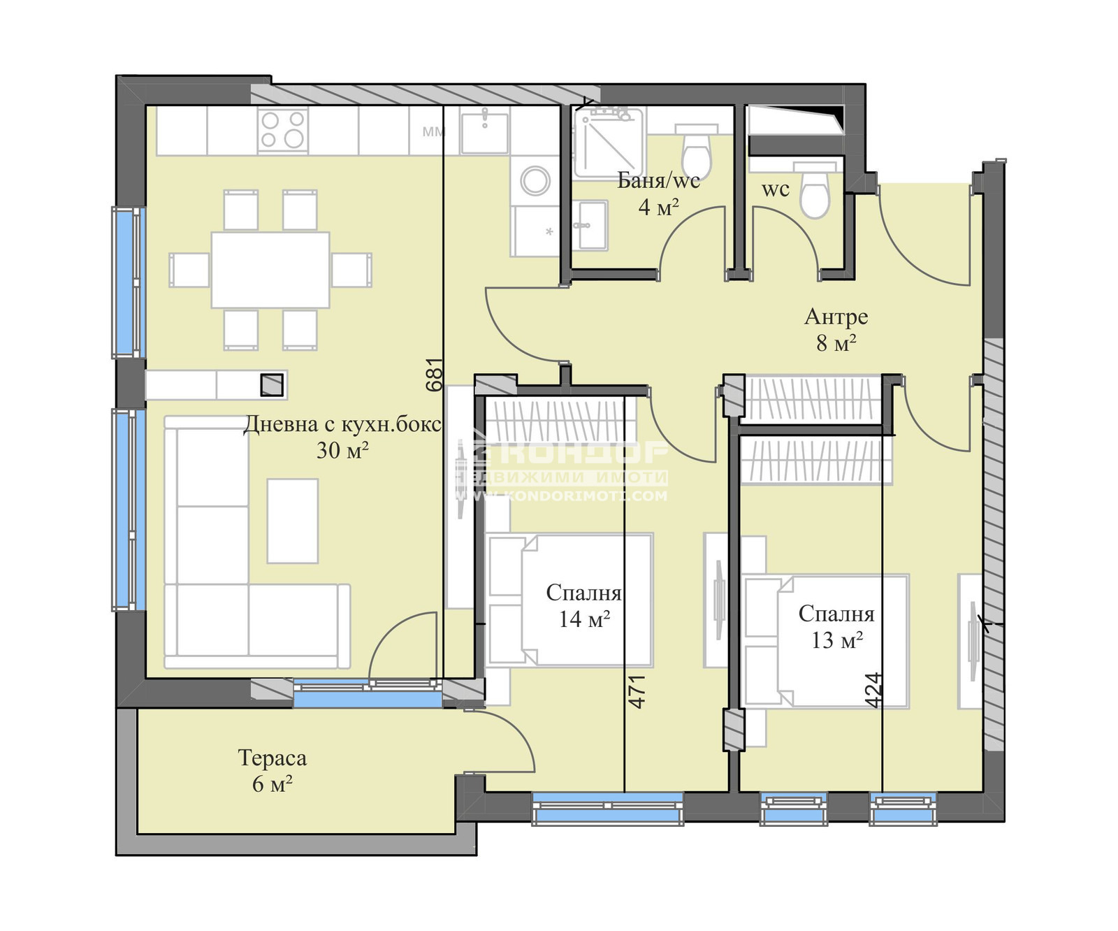 Продава 3-СТАЕН, гр. Пловдив, Кършияка, снимка 6 - Апартаменти - 49951893