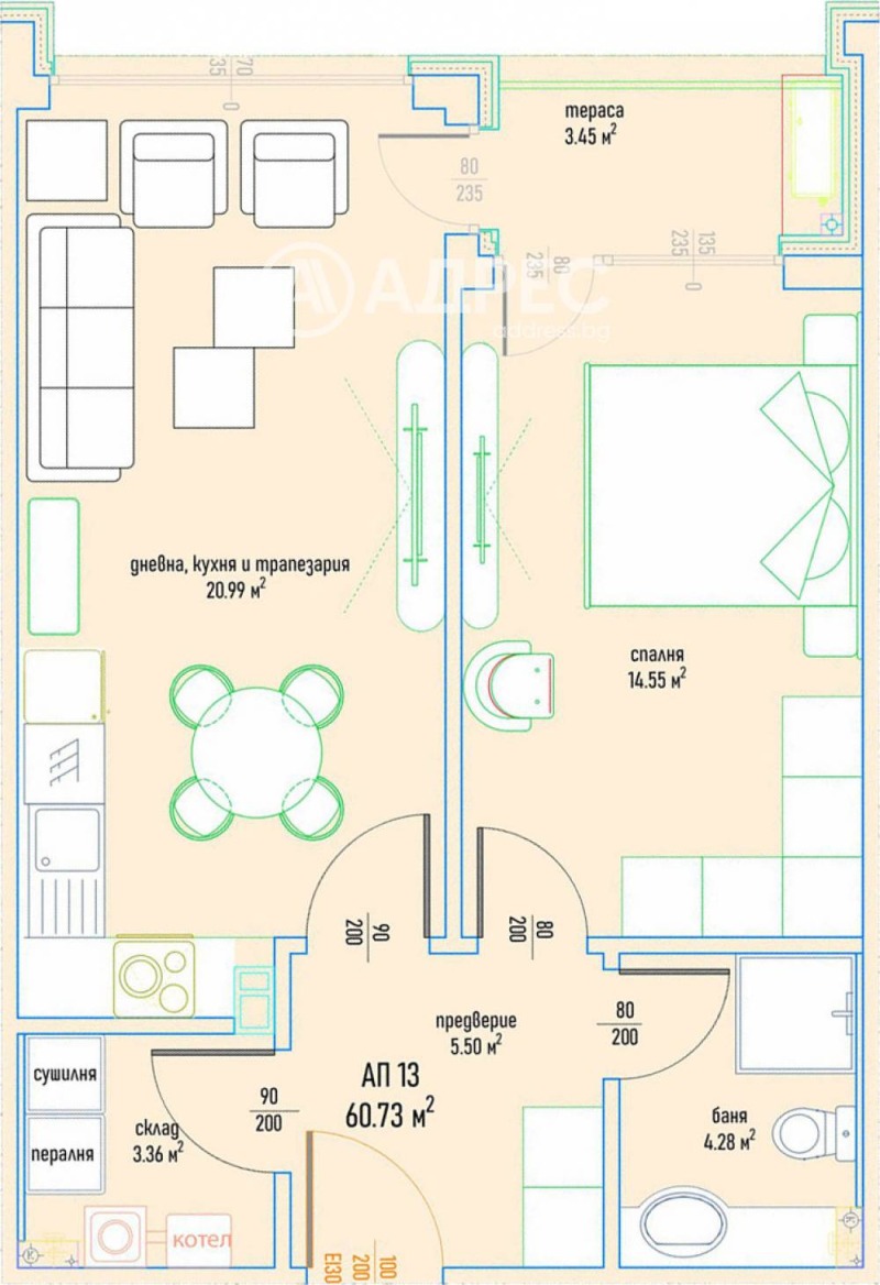 À vendre  1 chambre Sofia , Malinova dolina , 74 m² | 76779002 - image [4]