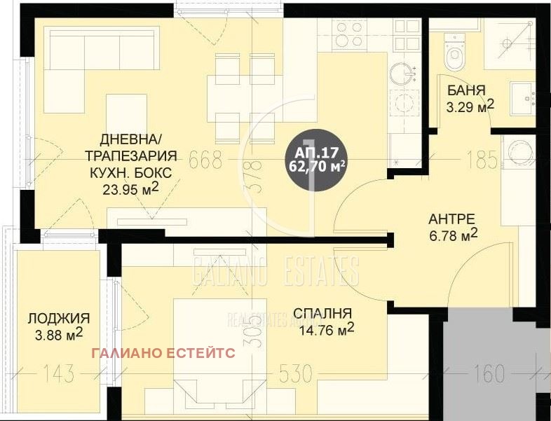 Продава 2-СТАЕН, гр. София, Кръстова вада, снимка 3 - Апартаменти - 53248362