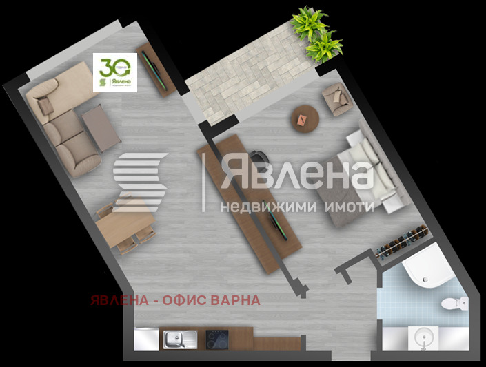 Продава 2-СТАЕН, гр. Варна, к.к. Св.Св. Константин и Елена, снимка 4 - Апартаменти - 53804600