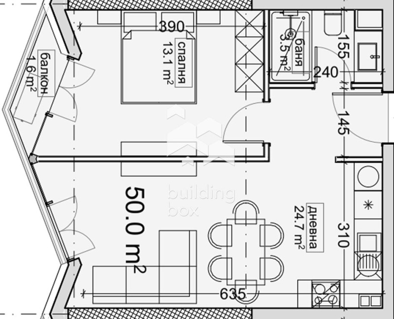 En venta  1 dormitorio Varna , Vladislav Varnenchik 1 , 65 metros cuadrados | 52195175 - imagen [3]