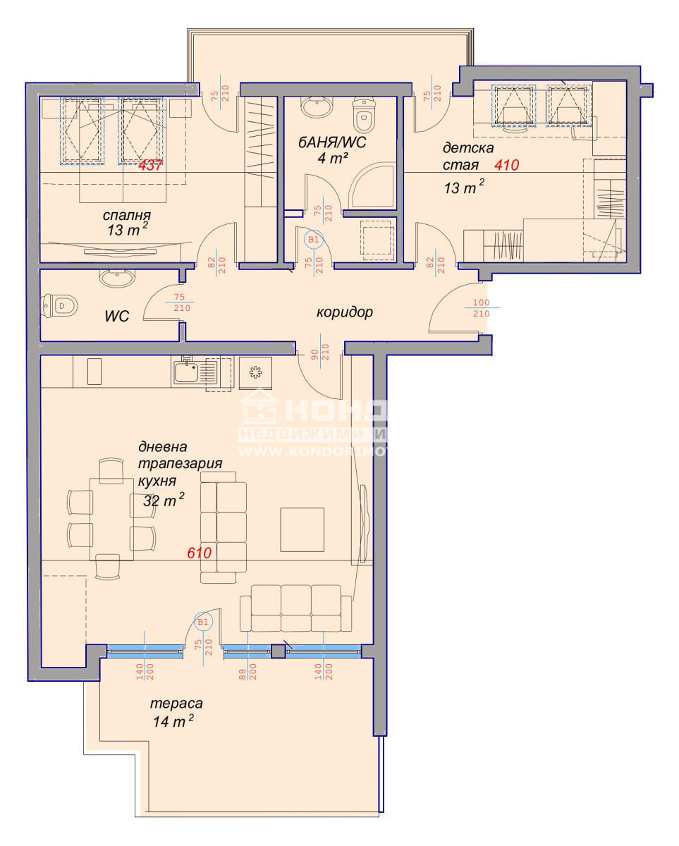 Продава 3-СТАЕН, гр. Пловдив, Кючук Париж, снимка 2 - Апартаменти - 54462649