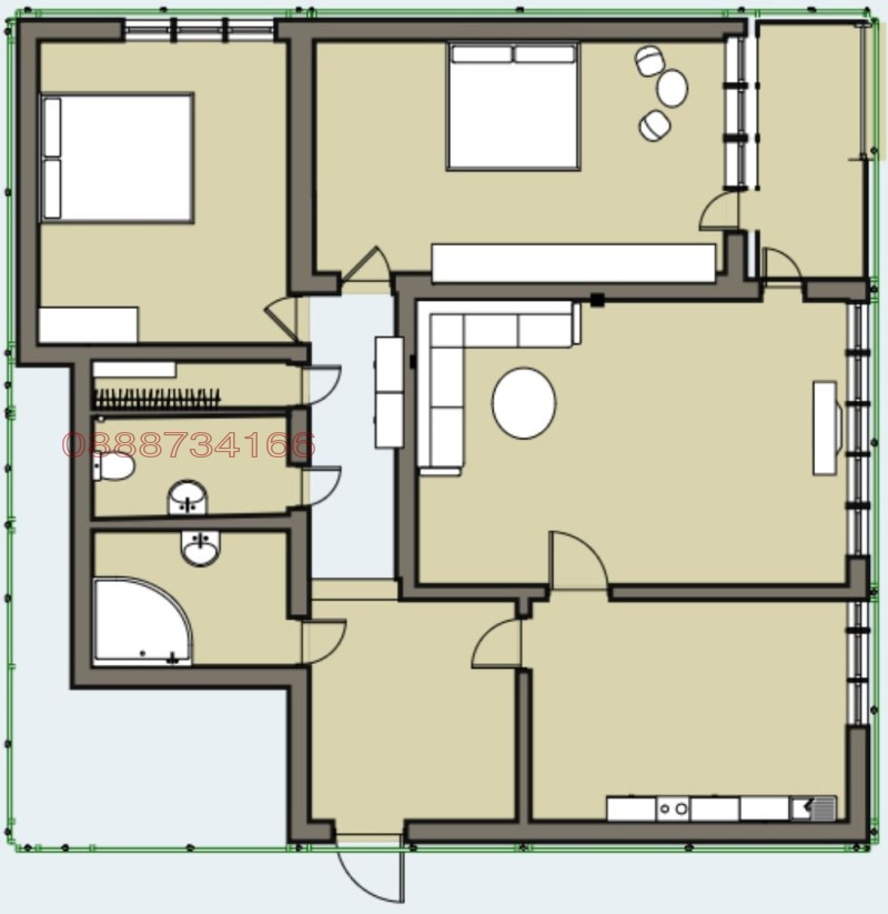 À venda  2 quartos Varna , VINS-Tcherven plochtchad , 119 m² | 57805105 - imagem [11]