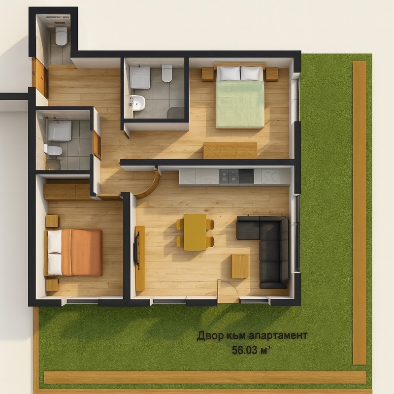Продава 3-СТАЕН, гр. София, Красно село, снимка 14 - Апартаменти - 53432467