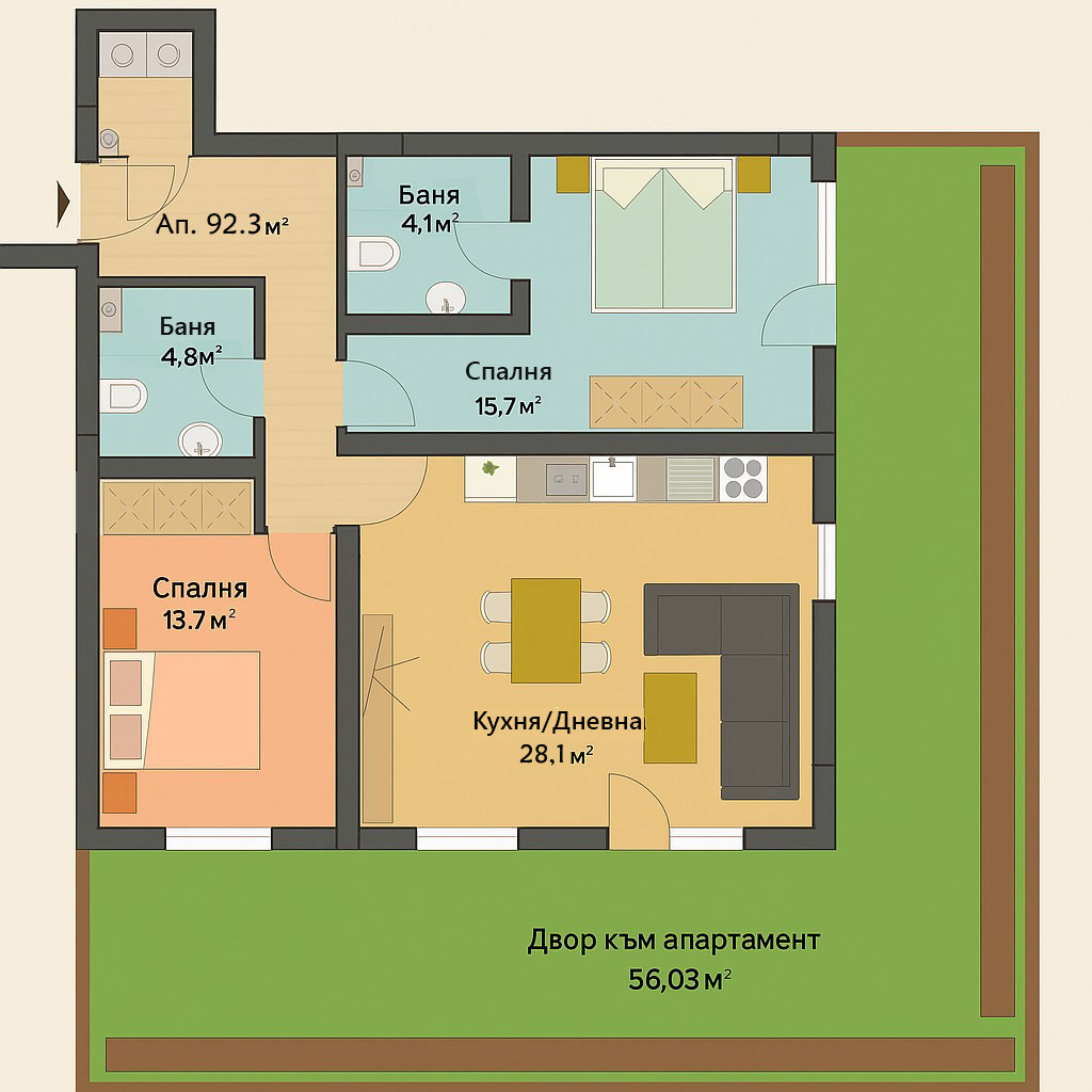 Продава 3-СТАЕН, гр. София, Красно село, снимка 4 - Апартаменти - 53432467
