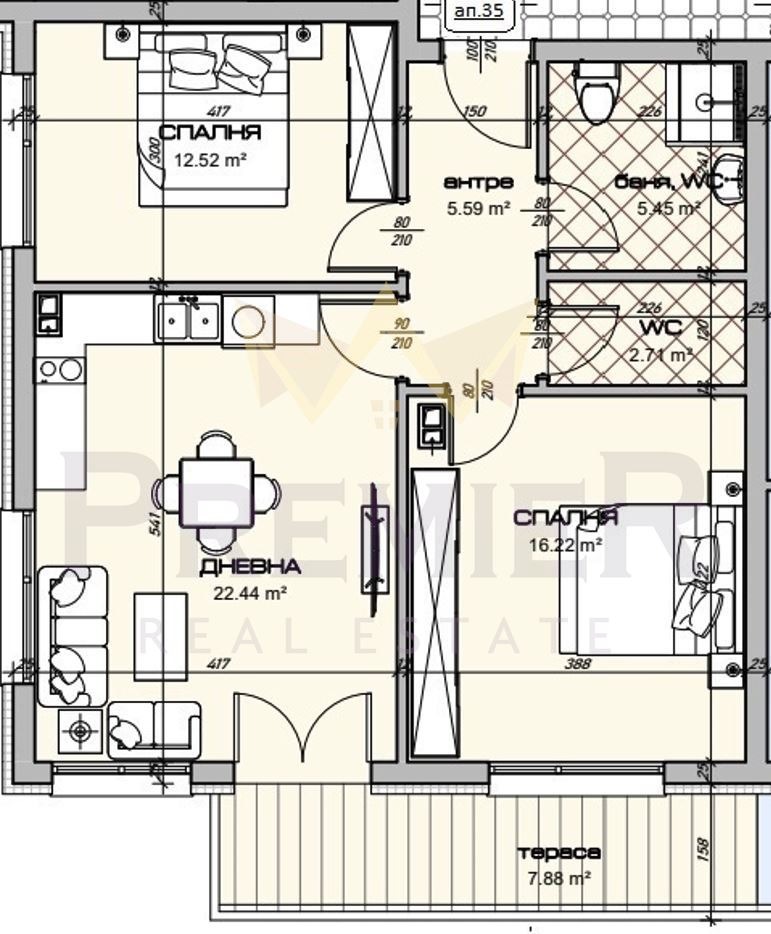 Продава 3-СТАЕН, гр. Варна, Владислав Варненчик 1, снимка 2 - Апартаменти - 53915571