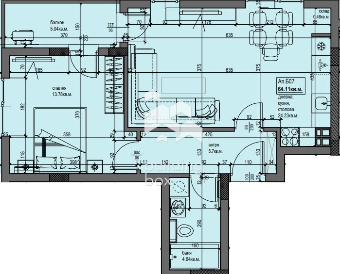 Продава 2-СТАЕН, гр. Пловдив, Христо Смирненски, снимка 4 - Aпартаменти - 47660199