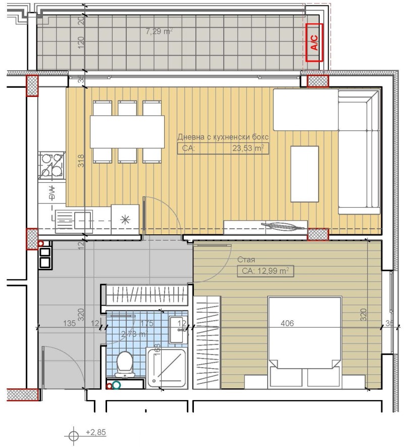 Til salgs  1 soverom Sofia , Bojana , 75 kvm | 72044397 - bilde [7]