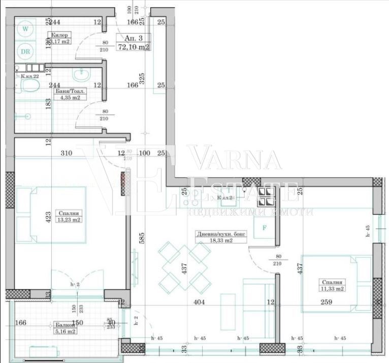 Продава 3-СТАЕН, гр. Варна, Победа, снимка 15 - Aпартаменти - 47677195