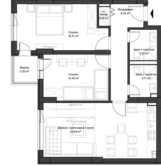 Продава 3-СТАЕН, гр. Пловдив, Кючук Париж, снимка 2 - Апартаменти - 54790296