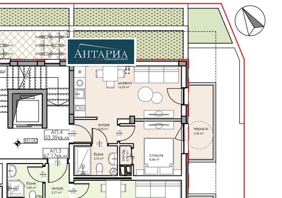 Na prodej  1 ložnice oblast Burgas , Sozopol , 53 m2 | 58022114 - obraz [2]