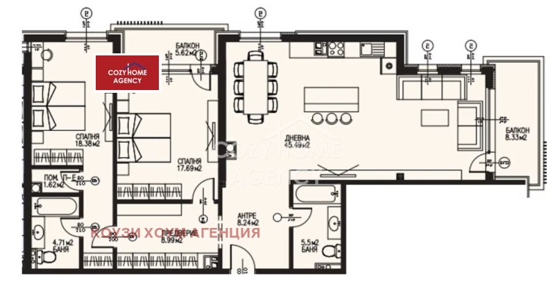 À venda  2 quartos Sofia , Dragalevci , 169 m² | 32613401 - imagem [3]