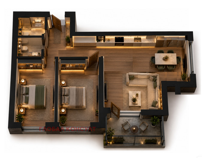 Продава 4-СТАЕН, гр. София, Сухата река, снимка 2 - Апартаменти - 54874240