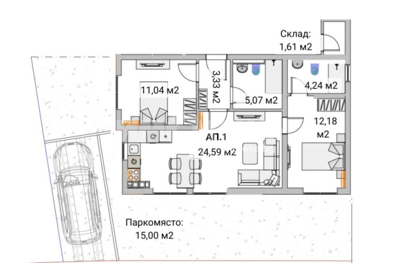 Te koop  2 slaapkamers Sofia , Malinova dolina , 141 m² | 29001529 - afbeelding [2]