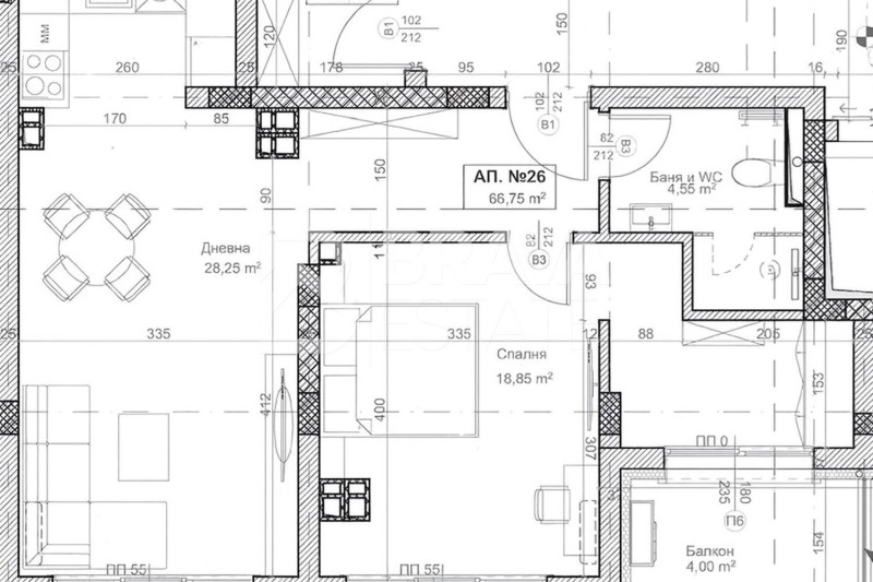 Продава  2-стаен град Пловдив , Каменица 2 , 82 кв.м | 72122869 - изображение [2]
