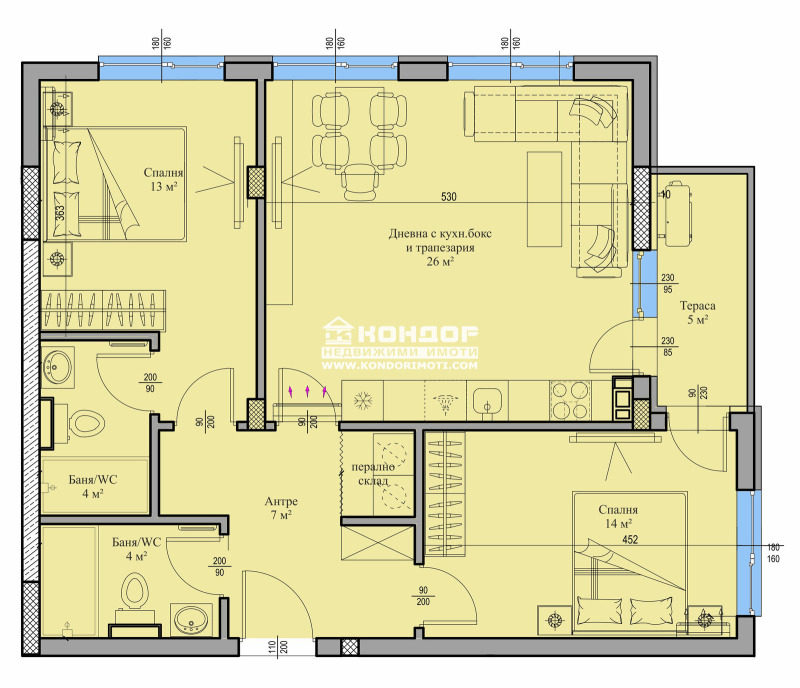 Продава  3-стаен град Пловдив , Въстанически , 103 кв.м | 43483581 - изображение [7]