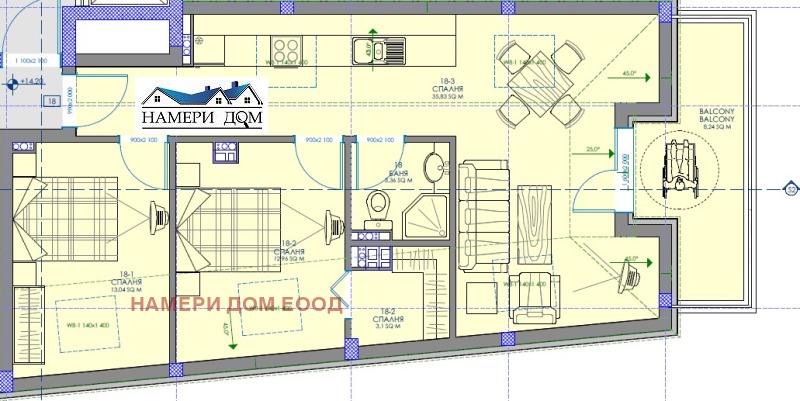 Продава 3-СТАЕН, гр. София, Хаджи Димитър, снимка 3 - Апартаменти - 53445302