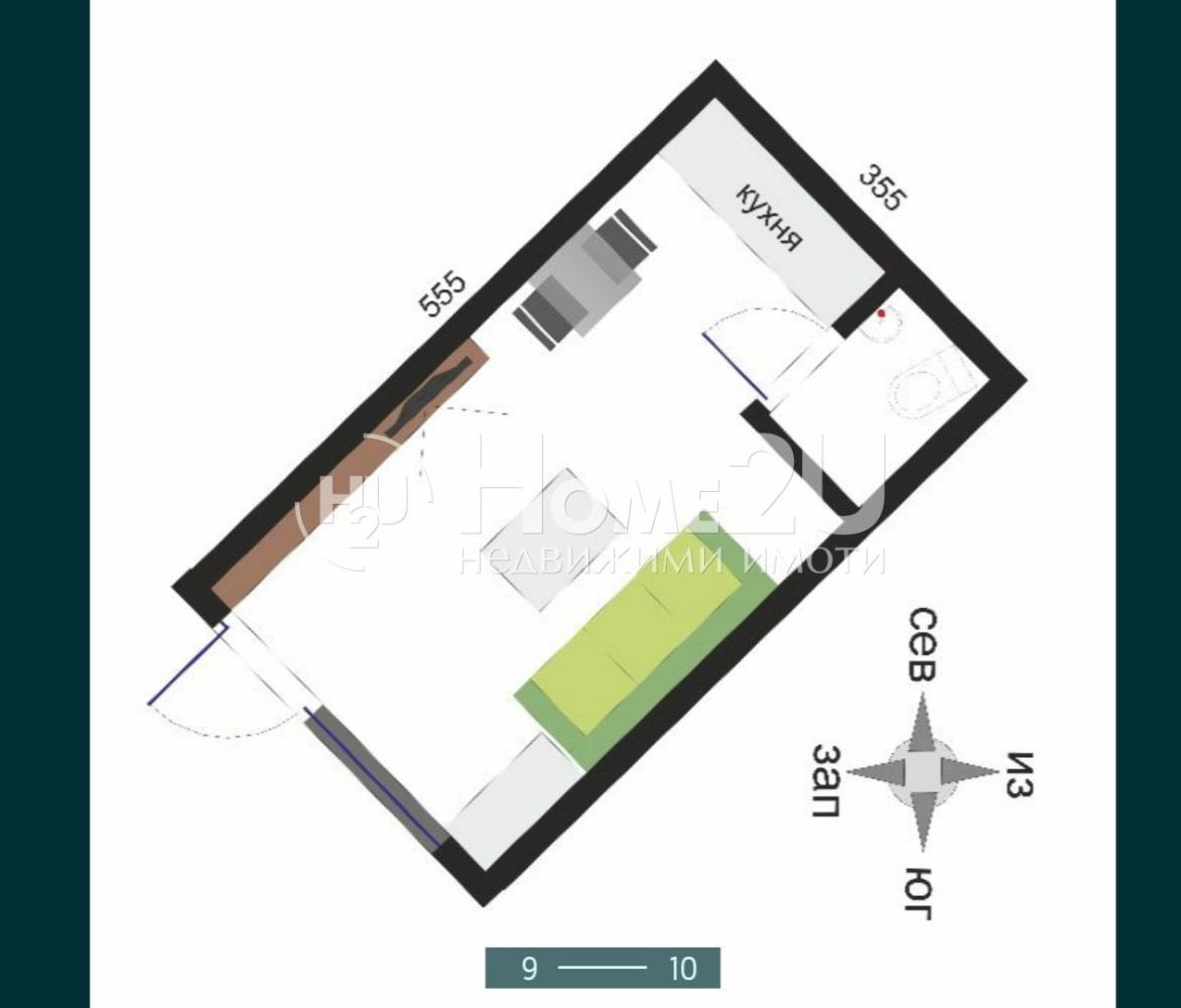 Продава 1-СТАЕН, гр. Бургас, Лазур, снимка 5 - Апартаменти - 54217871