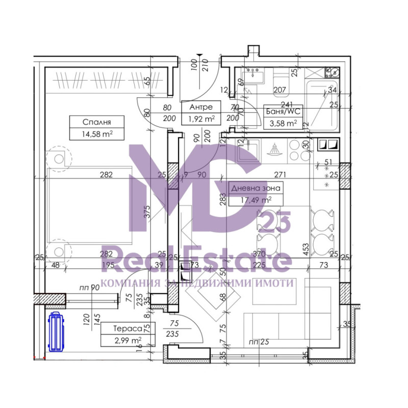 Продава 2-СТАЕН, гр. Пловдив, Гагарин, снимка 1 - Aпартаменти - 48220556