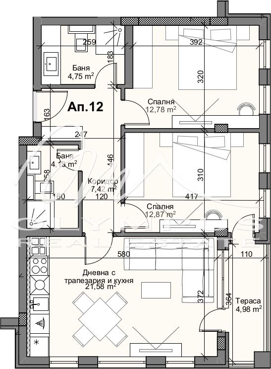 Продава  3-стаен град Пловдив , Кършияка , 102 кв.м | 71719931 - изображение [2]