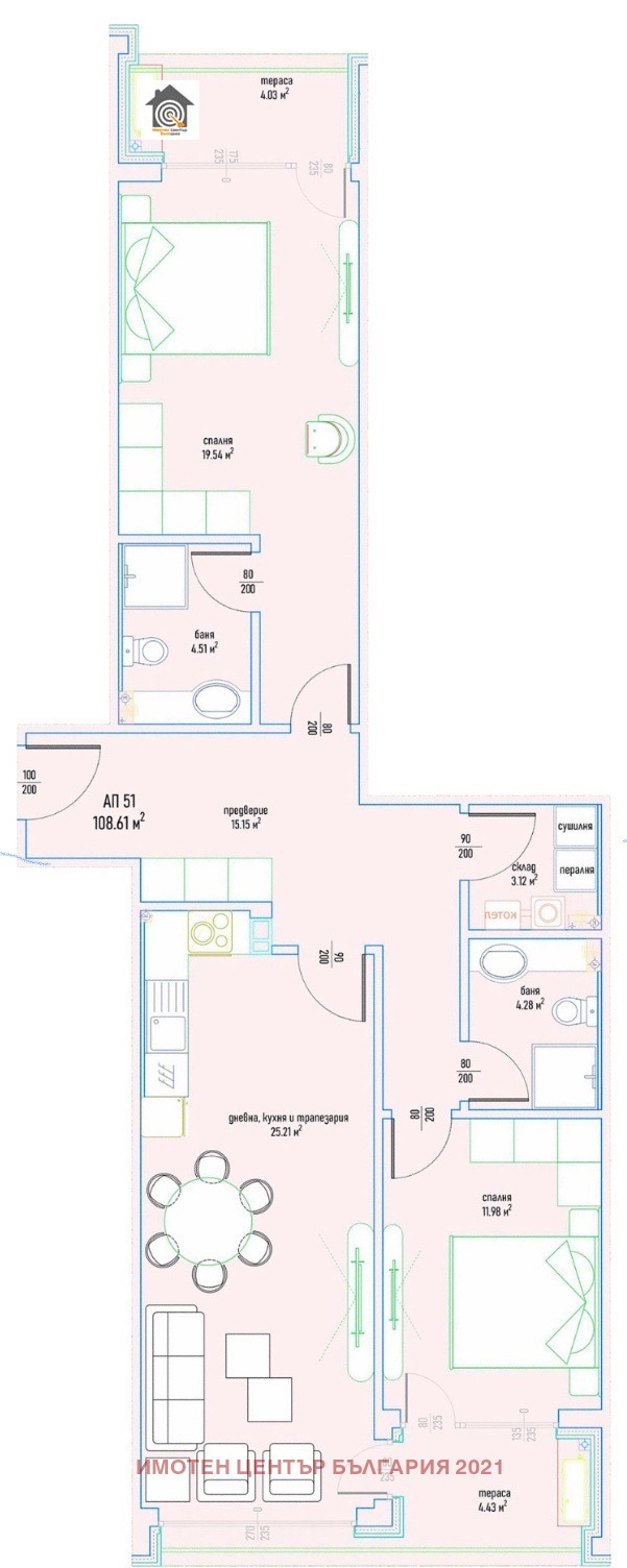 Продава 3-СТАЕН, гр. София, Дървеница, снимка 2 - Апартаменти - 52375912