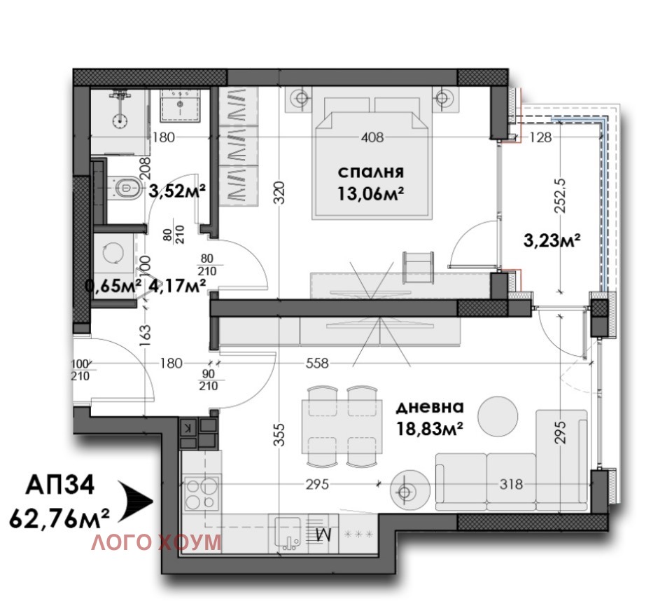 Продава 2-СТАЕН, гр. Варна, Левски 1, снимка 2 - Апартаменти - 56211638