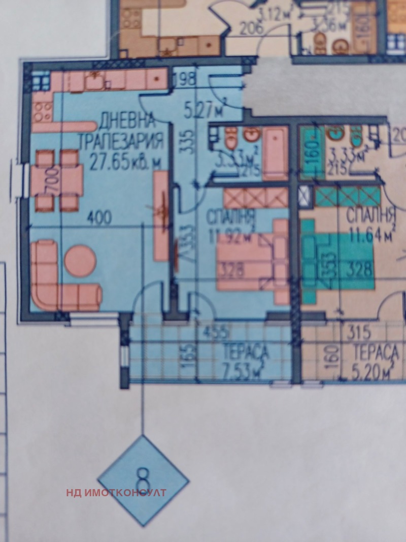 Til salgs  1 soverom Plovdiv , Ostromila , 78 kvm | 38141196 - bilde [2]
