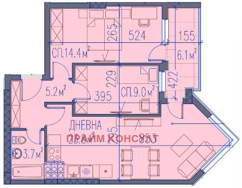 Продава 3-СТАЕН, гр. Пловдив, Младежки Хълм, снимка 5 - Апартаменти - 53248090