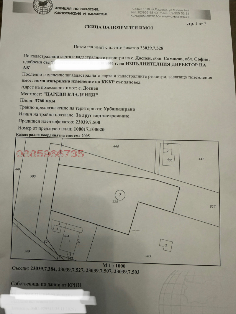 Продава ПАРЦЕЛ, гр. Самоков, област София област